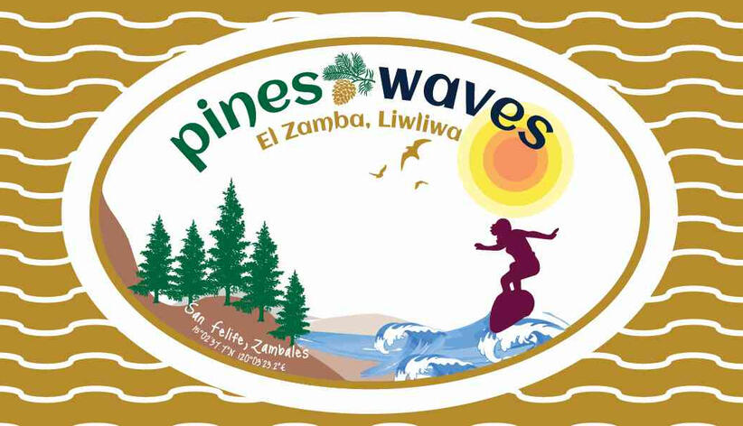 Pines and Waves Business card